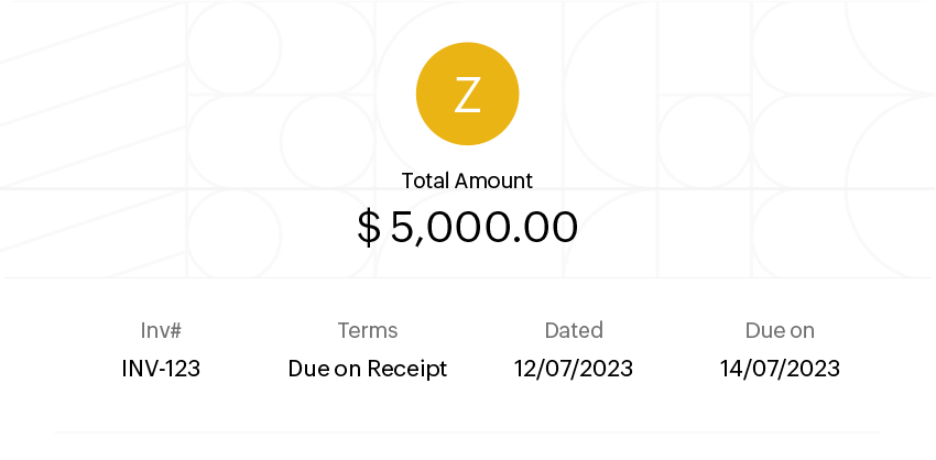 Zoho Books — Receivables