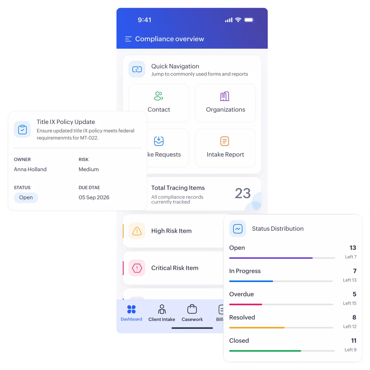 Zoho Creator — the same application running as a native mobile app