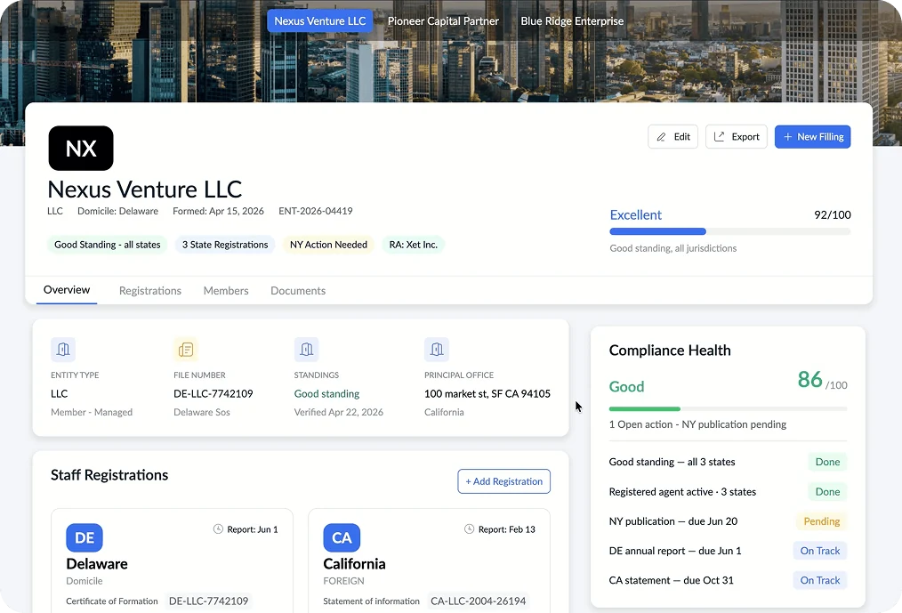 Zoho Creator — a client portal with its own login and records