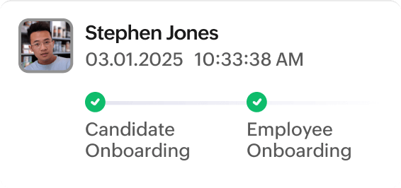 Zoho People — onboarding a new hire