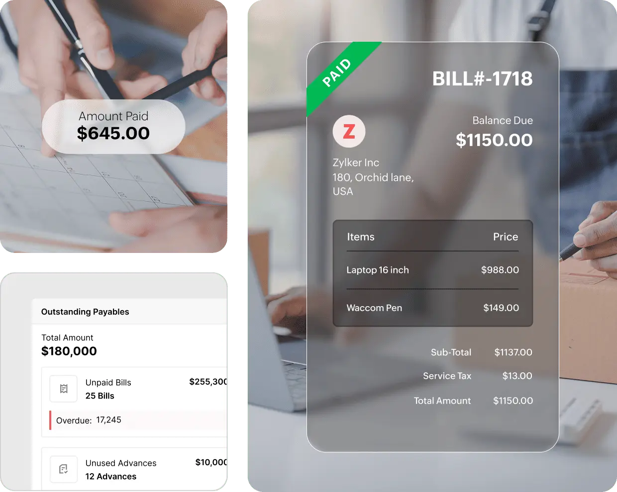 Zoho Procurement — Payables & payments