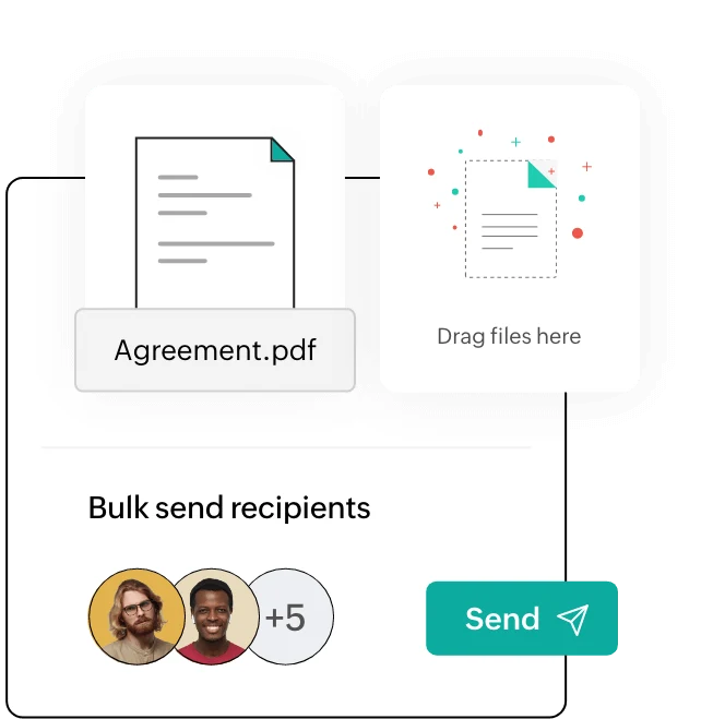 Zoho Sign — one document bulk-sent to many recipients