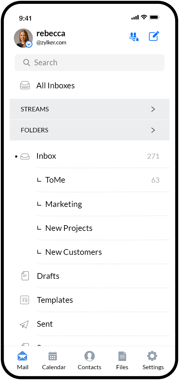Zoho Mail — the inbox on mobile
